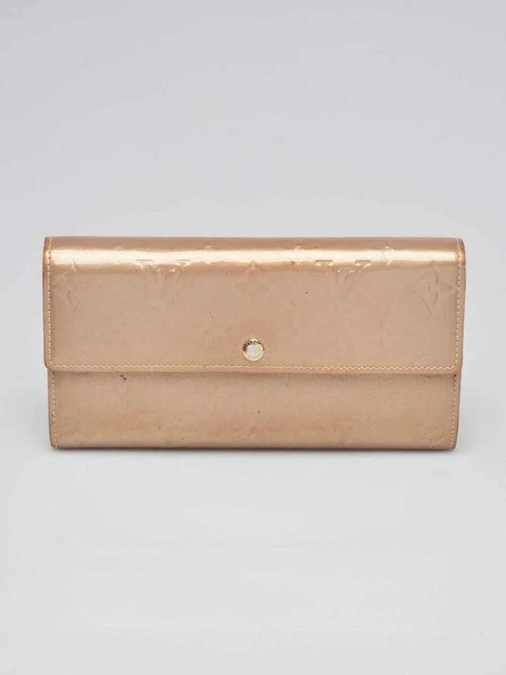 Louis Vuitton Gold Monogram Vernis Sarah Wallet